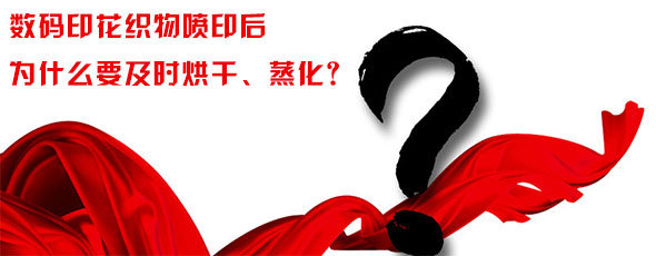 數(shù)碼印花織物噴印后為什么要及時烘干、蒸化？