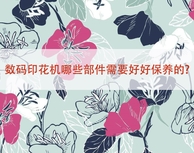 數碼印花機需要保養的部件